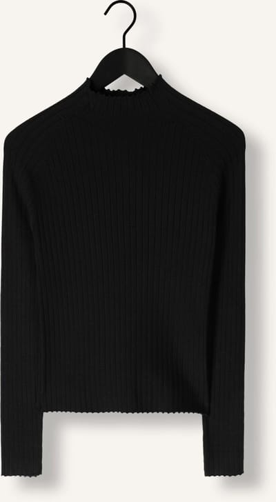 Ydence Knitted Top Kit Tops & T-shirts Dames - Shirt - Zwart - Maat XS