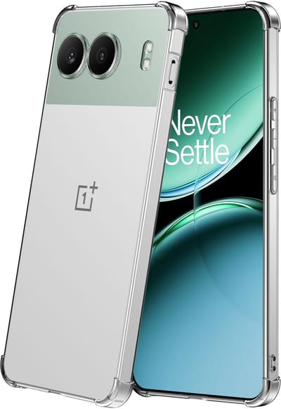 Geschikt voor OnePlus Nord 4 Telefoonhoesje Transparant met Stootrand - Clear Case Shockproof TPU Siliconen Back Cover Case Doorzichtig - Smartphonica geschikt voor OnePlus Nord 4