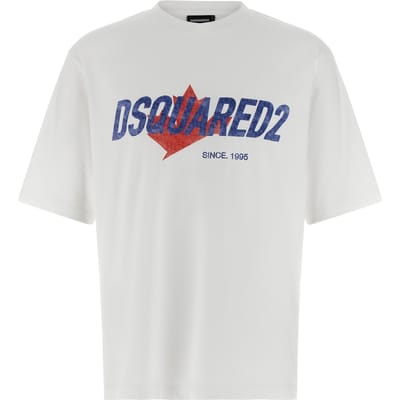 Dsquared² Witte Katoenen T-Shirt