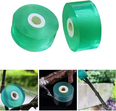 Transparante zelfklevende afwerkingstape voor grafting, vochtbestendig en rekbaar, 100 m per rol, 3 cm breed, ideaal voor tuinieren en knutselen