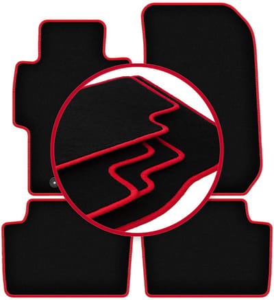 CARLUX-RED automatten voor: Honda Accord VII sedan, stationwagen, tourer, Type-S (2002-2008)