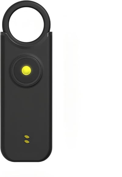 VHV Persoonlijk Alarm - Persoonlijk alarm zelfverdediging - Alarm sleutelhanger - 135dB zelfverdedigingssirene voor vrouwen met - Sleutelhanger met LED - persoonlijke bescherming onderweg en thuis - Alarm voor kinderen, vrouwen en ouderen - Zwart