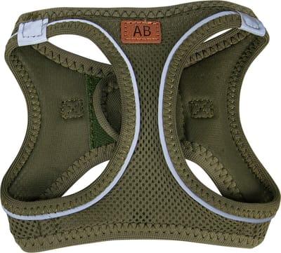 Animal Boulevard - Air-mesh Harnas - Hond - Groen - Maat: S 4-7kg nek max 34 cm - romp max 44 cm - reflecterend