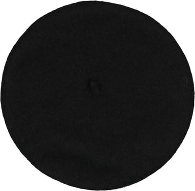Zwarte Beret - Franse stijl - Wol