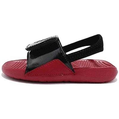 Chaussures Jordan Hydro 7 Basses pour Tout-Petits Noir Rouge Bébé AA2519-001 7C brown