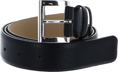 abro Leren Riem Leather Adria Belt W80 Black / Nickel Zwart