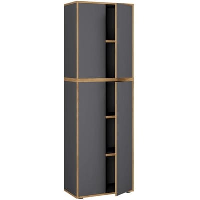 Houten kantoorkast Dossierkast Kantoormeubilair Kast Salia 5-voudig breedte 60 cm Draaideuren
