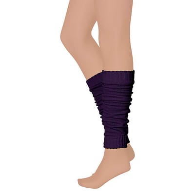 Apollo - Beenwarmer feest - Carnaval beenwarmers - paars - One size - Beenwarmers dames - Beenwarmers carnaval - Beenwarmers heren - Beenwarmers