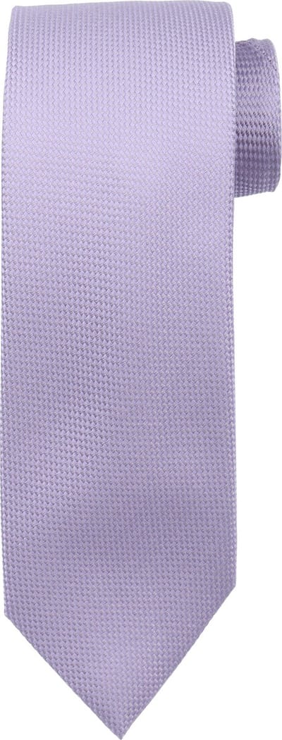 Suitable zijden stropdas Lila - Effen - Heren das - Breedte: 7 cm -