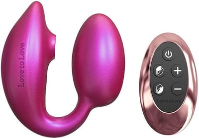 Love to Love - Wonderlover - Luchtdruk Vibrator en G-spot Vibrerend Eitje - Roze