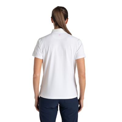 Craghoppers Dames Thornbury Nosilife Korte Mouwen Golf Polo Shirt (Wit)