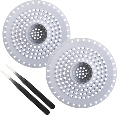 Set van 2 Siliconen Afvoerfilters, Haarvangers voor Douche en Gootsteen, Afvoerbeschermers met Zuignappen voor Badkuip en Keuken, Grijs