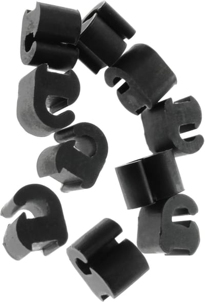 Dparts klemmende pannendrager voetjes - 10 stuks - klem rubber dopjes van gietijzeren rooster - C00039148 - 481946818322 - 754010095 - 50247058006 - 00425998