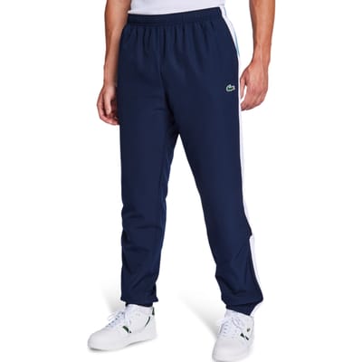 Lacoste Off Court Logo Broeken Heren - Blauw - Maat XS - Poly Woven