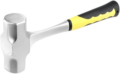 Dailygoods- Voorhamer 2 kg - Glasvezelgreep - Koolstofrijk Staal - Ergonomisch Ontwerp - Tuinieren/Kamperen - Nauwkeurige Slagen - Hamer