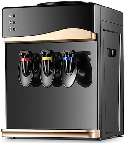 Waterdispenser - Drankkoeler Verwarmer - Thuis Kantoor - Roestvrij Staal Binnenkant - Compact Ontwerp - Wit