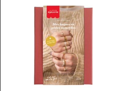 La Petite Epicerie DIY SIERADENKIT "MY FRINGED EARRINGS/MIJN NATUURLIJKE PARELRINGEN" 100g H14.5xW11xL3.5cm | Creatieve | Hobbyset | sieraden | kinderen en volwassenen