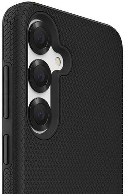 Eiger, Hoesje geschikt voor Samsung Galaxy S24 Plus / S25 Plus - Hardcase Drop-Test 4m Ultra-Versterkt, Zwart