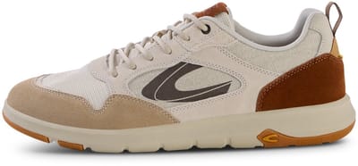 camel active Lichte sneakers van leer en textiel - Maat menswear-43 - Beige
