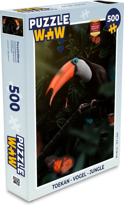 Puzzel Toekan - Vogel - Jungle - Legpuzzel - Puzzel 500 stukjes