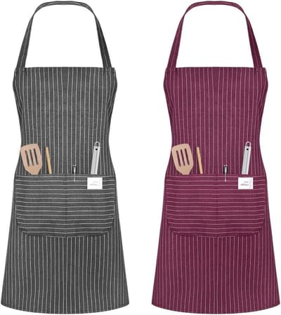 Waterdichte en Verstelbare Keuken Schort met Pocket, Geschikt voor Koken, Tuinieren en Restaurantgebruik, Unisex en Veelzijdig