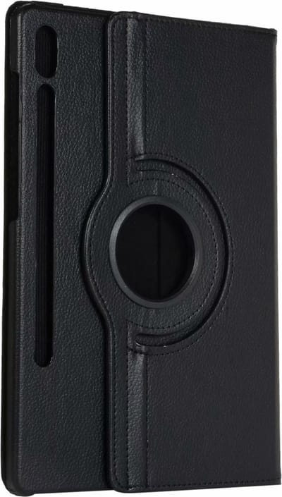 Geschikt voor Samsung Galaxy Tab S8 Plus Hoesje - 12.4 inch - Tab S8+ 2022 Draaibare Hoesje Zwart