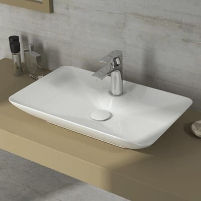 Megabad Profi Collection Living countertop washbasin 65 cm with 1 tap hole 10SY50065