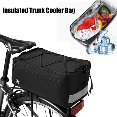 Multifunctionele fiets geïsoleerde kofferbak koeltas fiets fiets achterzitje tas bagagedrager fietstas