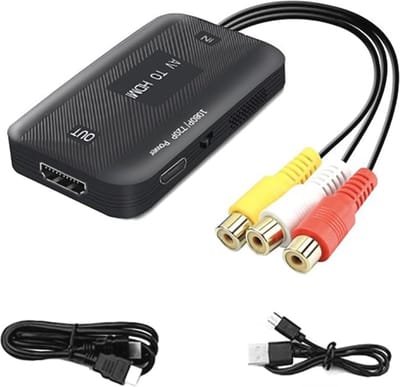 AV naar HDMI Converter voor 1080P Video - RCA naar HDMI Adapter voor HDTV en Monitor