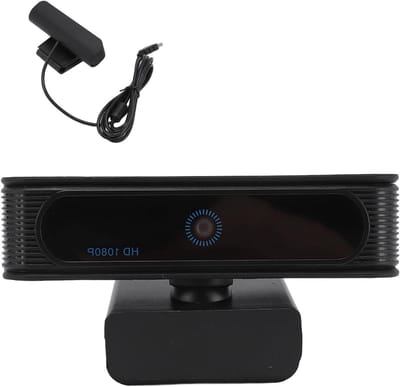 HD Webcam - PC Camera - Gezichtsherkenning Login - 80 Graden Kijkhoek - 2MP 1080P - Zwart
