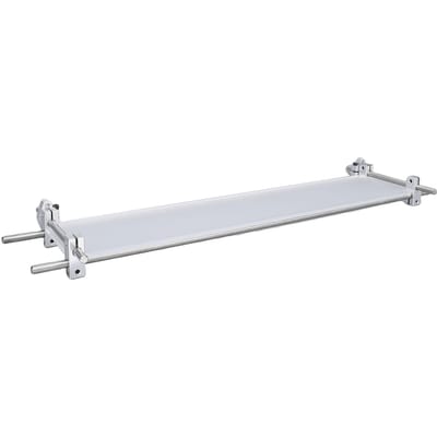 Zwevende plank met metalen frame acryl moderne wandmontage opbergplank displayrek voor boeken tijdschriften ornamenten