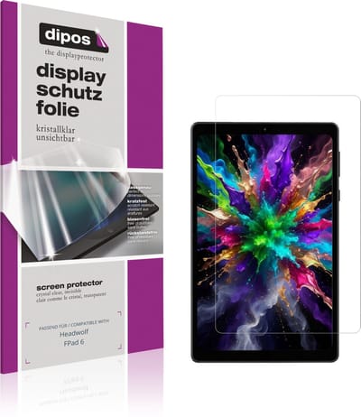 dipos – 2x Beschermfolie geschikt voor Headwolf FPad 6 | Krasbestendige & heldere Screenprotector Ultra-Thin