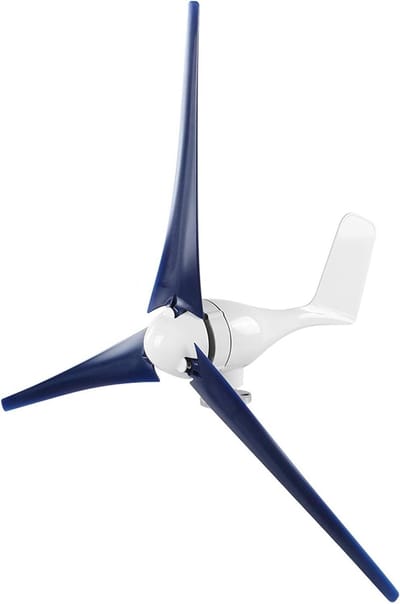Kleine Windgenerator - Windturbineset - Accu Opladen - 800W Vermogen - 3 Bladen - Blauw