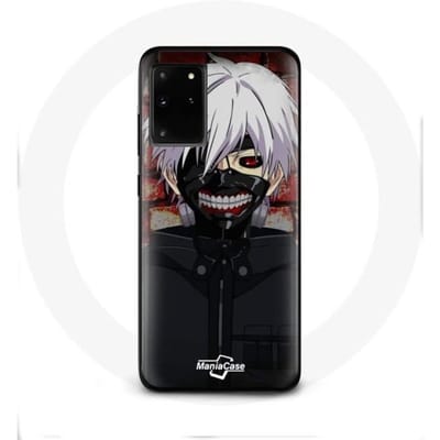 Coque maniacase pour Samsung Galaxy S11 Plus Tokyo Ghoul Kaneki Ken Masque Japonais Anime