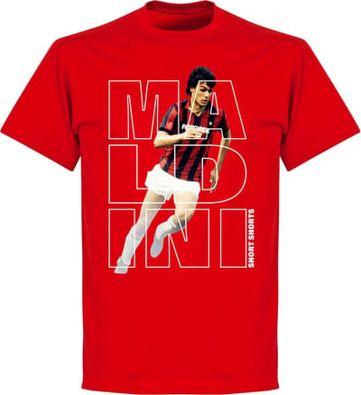 Maldini Short Shorts T-shirt - Rood - XS