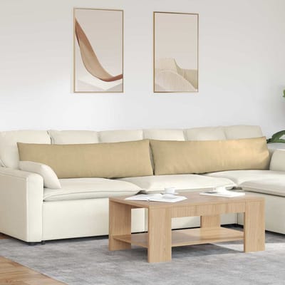 vidaXL - Zitkussens - 2 - pcs - Grijs - Groen - 145 - x - 40 - cm - Corduroy - stof