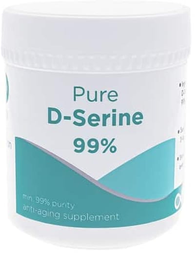 D-SERINE (Hansen) - 100 gram pure poeder (+99%) incl. maatlepel - Goed vor 50 a 75 hoge doseringen - Onafhakelijk getest - Gemaakt in Europa