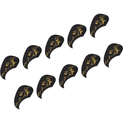 10 stuks Akoestische Gitaar Slagplaat Vlinderpatroon Druppelvorm Beschermplaat PVC voor 40in 41in Goud black
