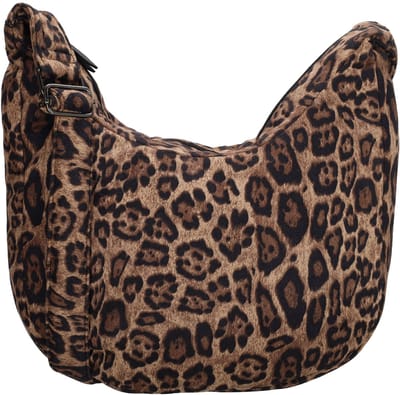 Beagles Calvia Schoudertas - Crossbody - Puffer - Puffy - Dames - Luipaard Beige