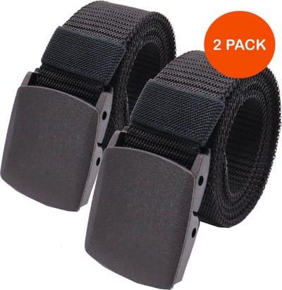 Safekeepers - Broekriem - Koppelriem Tactical - Belt  Sportief - Militair - Unisex Broekriem Zwart - 130 CM 2 Pak