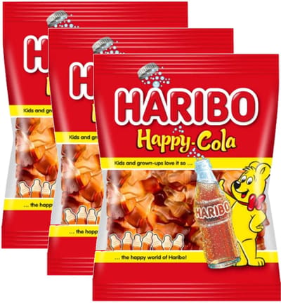 Haribo Happy Cola - Multipack - Snoep - 1,5kg (3x500g)