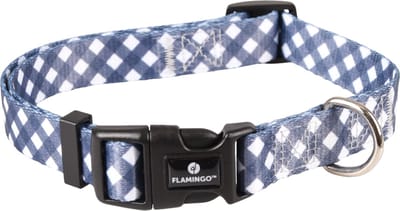 Flamingo Salome - Halsband Honden - Halsband Salome Grijs/wit M 40-55cm 20mm - 1st - 127866 - 1st