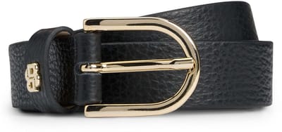 BOSS Leren Riem Scarlet-Gr-BB_Sz25 W100 Black Zwart