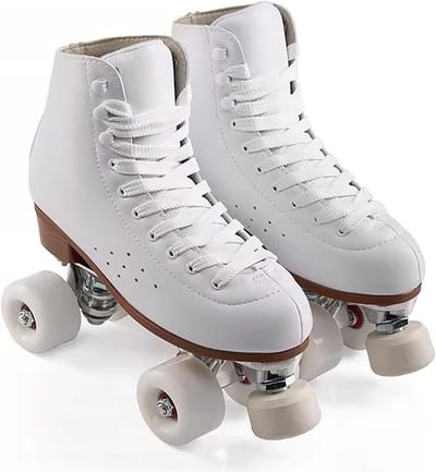 Rolschaatsen Dubbele Rij - Skatingschoenen Skates - Recreatief Skaten - Hoge Pasvorm Bescherming - Maat 39 - Zwart