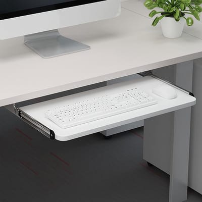 Toetsenbord Houder - Bureau Plank - Ergonomisch Werken - In Hoogte Verstelbaar - 52x24 cm - Zwart