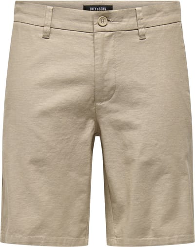 Only & Sons Broek Onsmark 0011 Cotton Linen Shorts No 22024940 Chinchilla Mannen Maat - M
