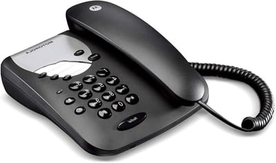 Vaste Telefoon - Bedraad Toestel - Betrouwbaar Bellen - Directe Toetsen - Wandmontage Mogelijk - Zwart