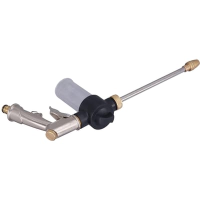 Hogedruk Waterpistool Tuinslang Staf Mondstuk Spuit Schuimreiniger Spuit Reinigingsgereedschap gray