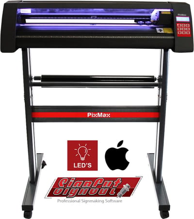 Signcut pro & led vinyl snijplotter - zwart - 71 cm - gratis hoes