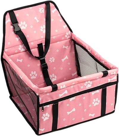 Autostoel Huisdier - Reisbed Auto - Veilig Reizen - Onderhoudsvriendelijk Ontwerp - 40 x 35 x 25 cm - Roze